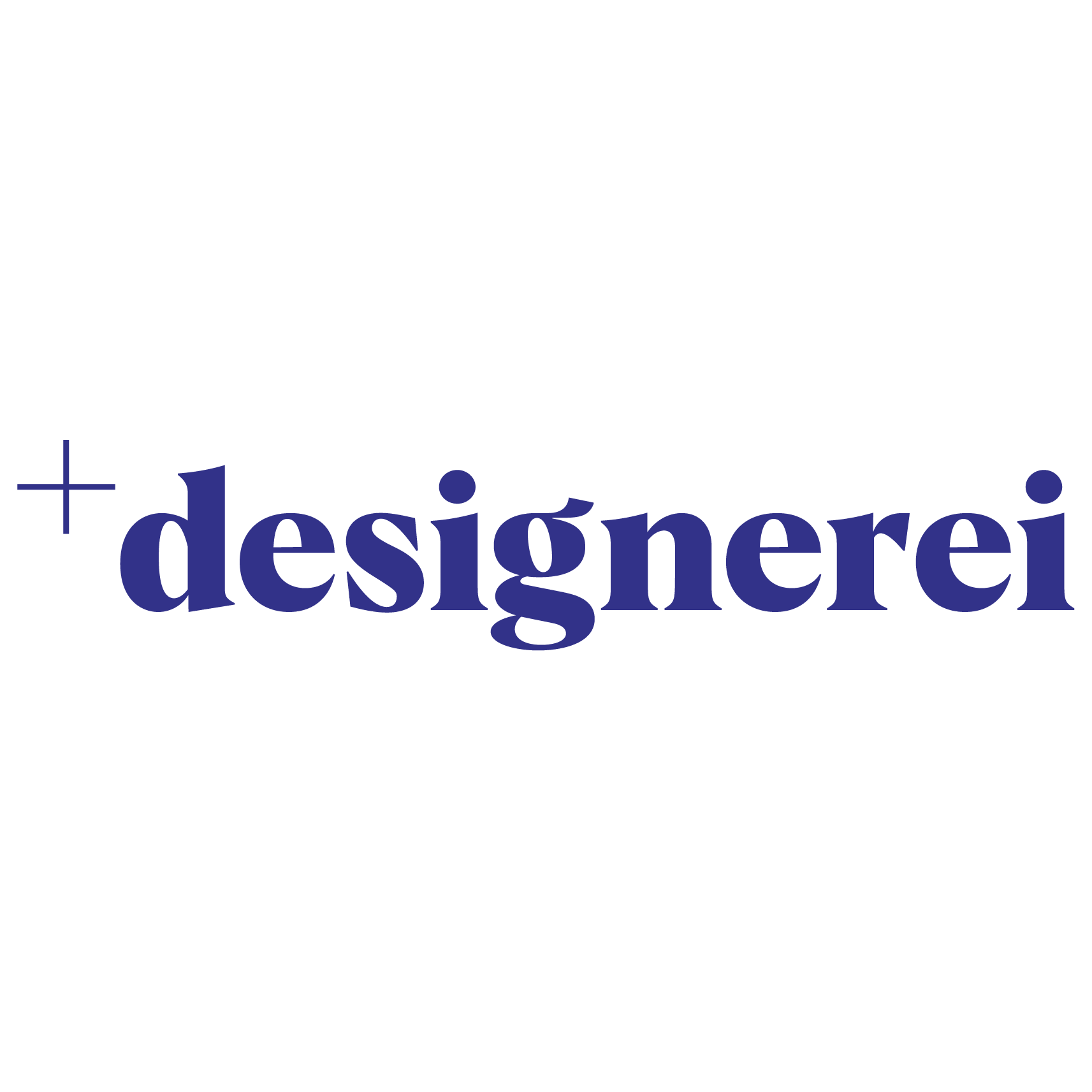 Purplefarbener Logoschriftzug  der designerei – Agentur für Strategisches Design