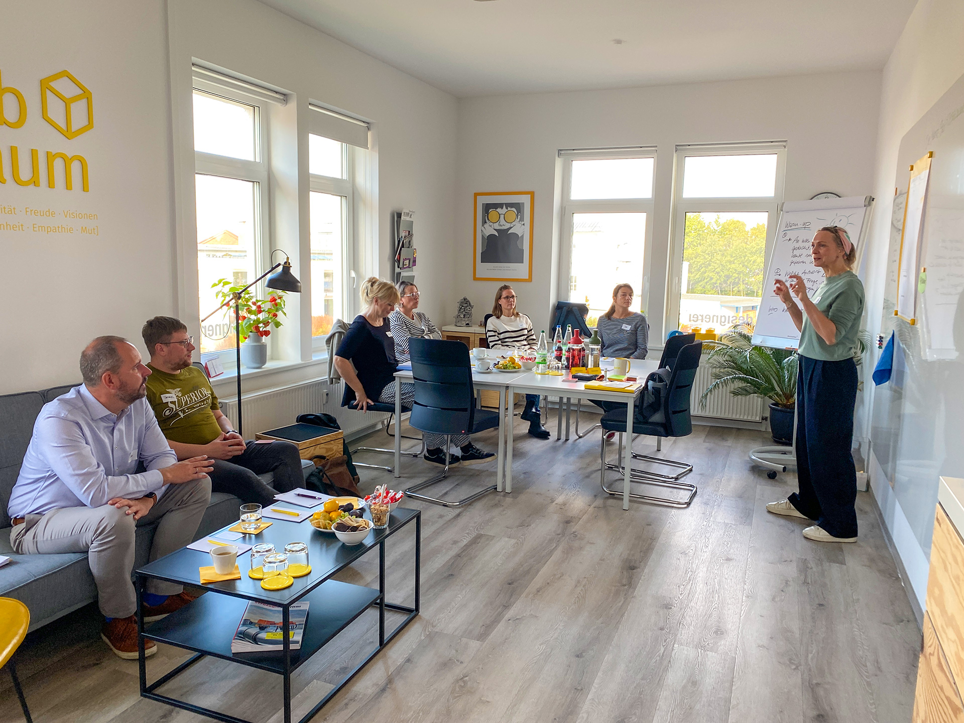 Maren Thier, Expertin für Markenstrategien im Workshop mit Kunden